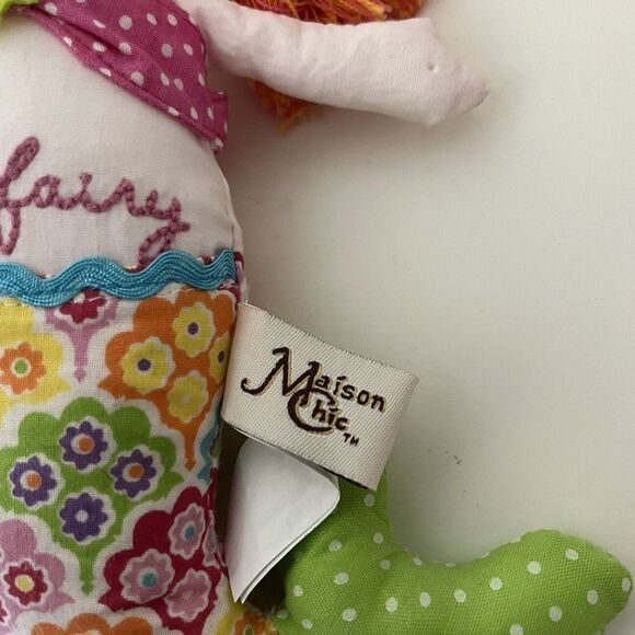 Maison Chic Mermaid Tooth Fairy Pillow Plush Doll Tooth Holder Pocket - Picture 6 of 12